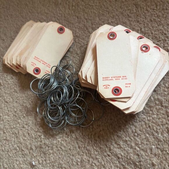 50 Vintage Paperboard Dealership Key Tags - Picture 2 of 5